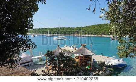 Small Harbor Of Palmizana On Hvar Island