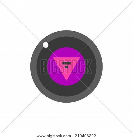 Magic Ball Vector Icon. Attribute, magic, witchcraft. Halloween concept. Can be used for topics like celebration, party, playing.