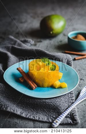 Fruit Leather Made Of Mango And Cinnamon