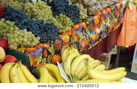 Market With Local Food In Split