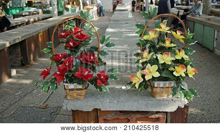 Market With Local Food In Split