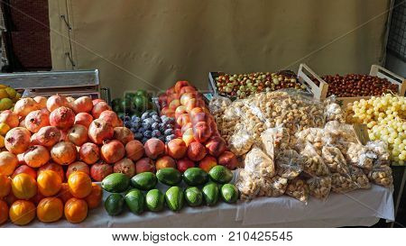 Market With Local Food In Split