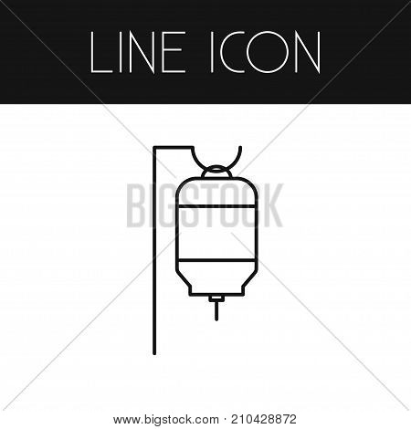 Medicine Vector Element Can Be Used For Serum, Medicine, Hanging Design Concept.  Isolated Serum Outline.