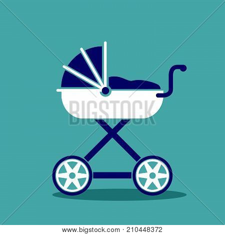 Stroller Vector Illustration Clip-art Image Eps Simple