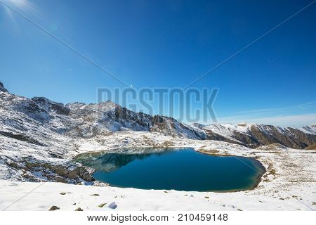 Autumn season in  Kackar Mountains in the Black Sea region of Turkey. Beautiful mountains landscape.