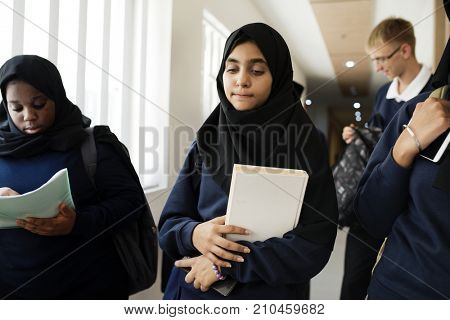 A group of Muslim students