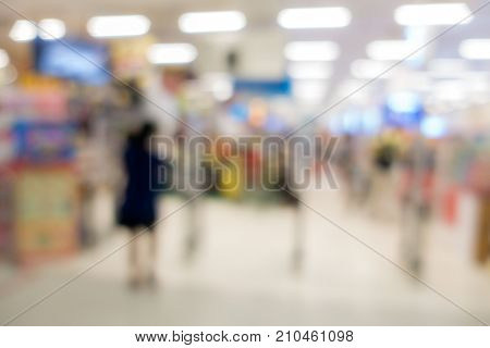 Abstrast Blurred background : Supermarket hypermarket