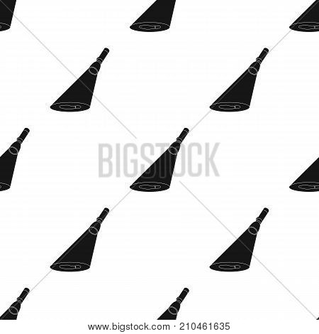 The beam of the flashlight illuminates the footprint. The light of the flashlight single icon in black style vector symbol stock illustration .