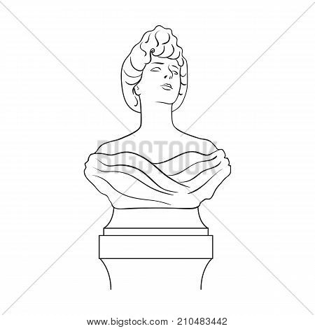 Monument, single icon in outline style.Monument vector symbol stock illustration .