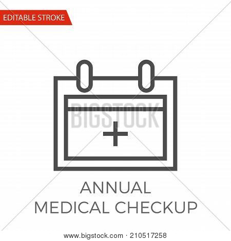 Annual Medical Checkup Vector Icon