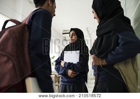 A group of Muslim students