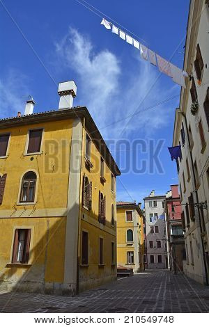 A residential street in the Dorsoduro quarter of Venice