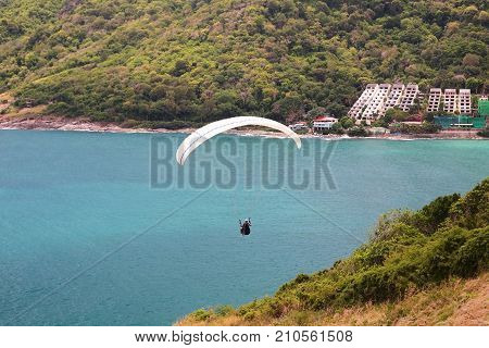 Flying Paramotor In Phuket, Thailand