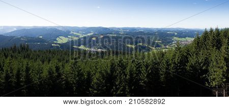 Panorama of Beskid mountains - Solan Moravia Czech Republic