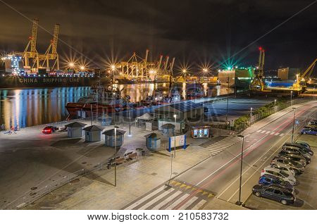 4 of November, 2016, Editorial photo of port of Koper, Koper, Slovenia SLO