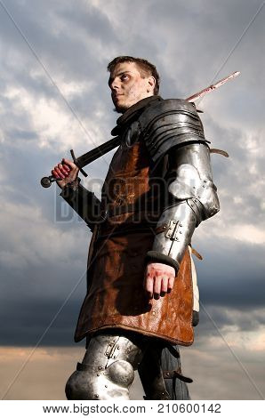 Knight Holding Sword
