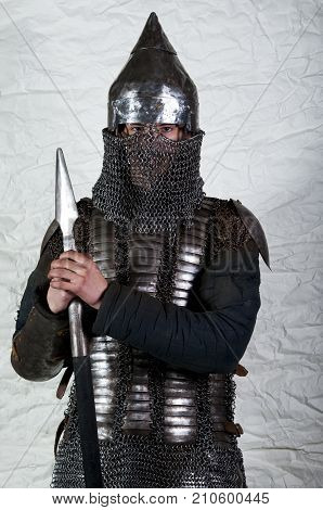 Warrior Holding His Lance