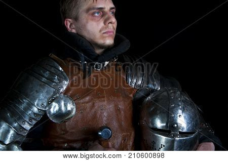 Warrior On A Black Background