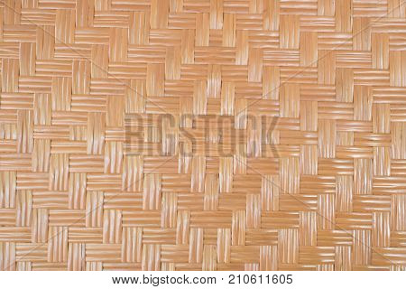 Abstrac background Thai traditional hand craft made by bamboo.