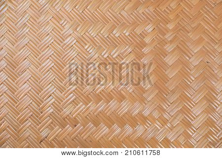 Abstrac background Thai traditional hand craft made by bamboo.