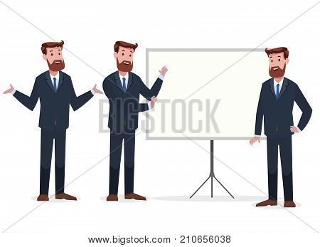 Set of corporate character for animation and print purpose
