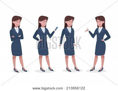 Set of corporate character for animation and print purpose