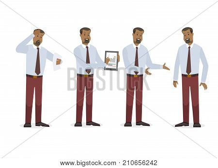 Set of corporate character for animation and print purpose