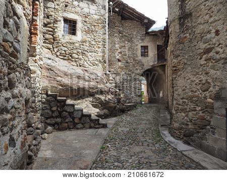 View Of Settimo Vittone Old City Centre
