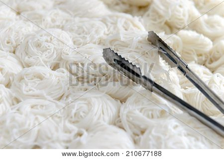 Roll White Rice Noodle, Asian Meal