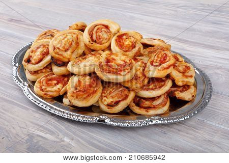 Homemade Bacon Snail Like Hawaiian Pizza