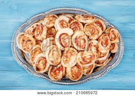 Homemade Bacon Snail Like Hawaiian Pizza