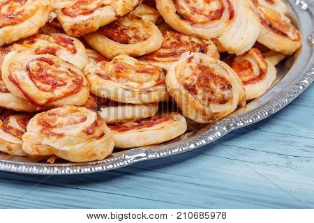 Homemade Bacon Snail Like Hawaiian Pizza