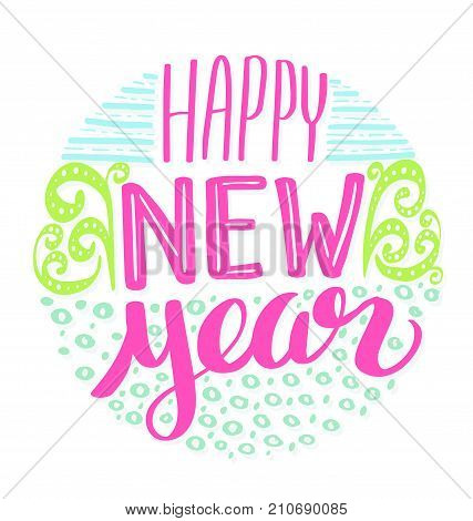 Happy New Year Lettering