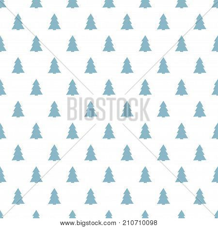 Christmas New Year seamless pattern with christmas tree. Holiday background. Christmas tree. Xmas winter trendy blue decoration. Festive texture. Hand drawn vector illustration. Wrapping gift paper