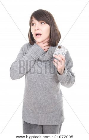 病気の女性