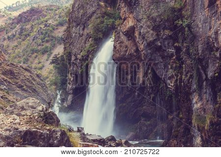 Kapuzbasi waterfall, Kayseri province, Turkey