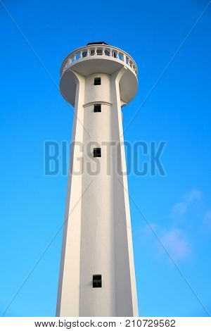 Mahahual lighthouse in Costa Maya of Mayan Mexico