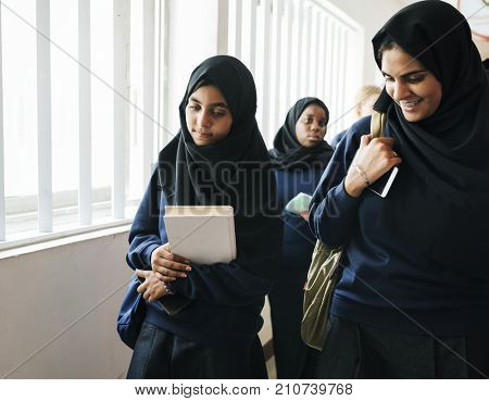 A group of Muslim students