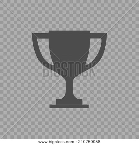 Trophy cup illustration. Flat vector icon eps 10.