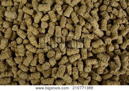 wheat bran in the form of granules for a healthy diet
