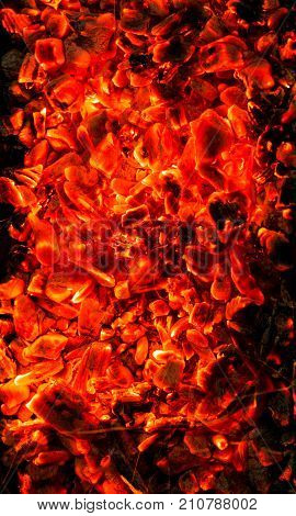 background of burning coals Photo of an abstract texture