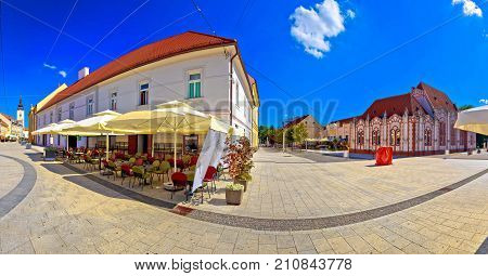 Town Of Cakovec Square And Landmarks Panoramic View