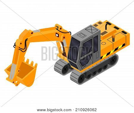 excavator 3D. This is an excavator for construction