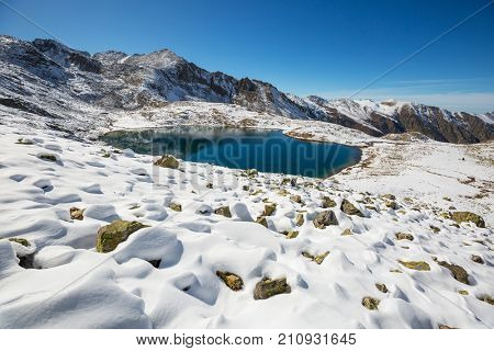 Autumn season in  Kackar Mountains in the Black Sea region of Turkey. Beautiful mountains landscape.