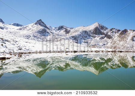 Autumn season in  Kackar Mountains in the Black Sea region of Turkey. Beautiful mountains landscape.