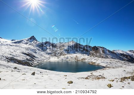 Autumn season in  Kackar Mountains in the Black Sea region of Turkey. Beautiful mountains landscape.
