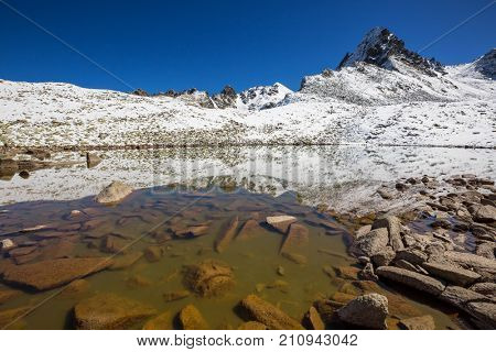 Autumn season in  Kackar Mountains in the Black Sea region of Turkey. Beautiful mountains landscape.