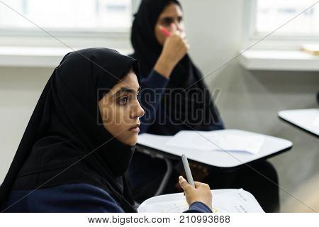 A group of Muslim students