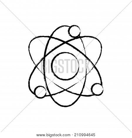 figure physics orbit atom to chemistry education vector illustration