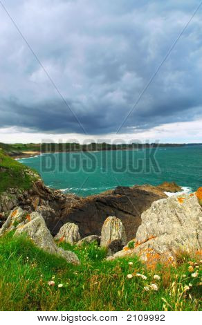 Wybrzeża Atlantyku w Brittany, Francja